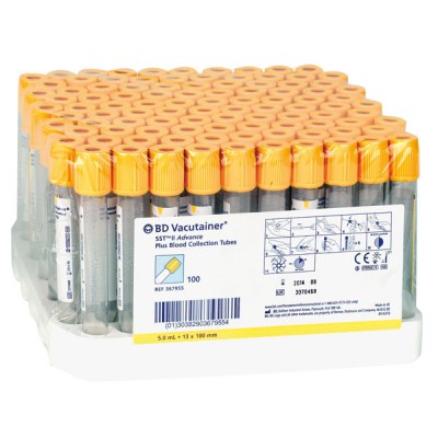 Vacutainer SST Advance Röhrchen, 100 St. 13 mm x 5 ml